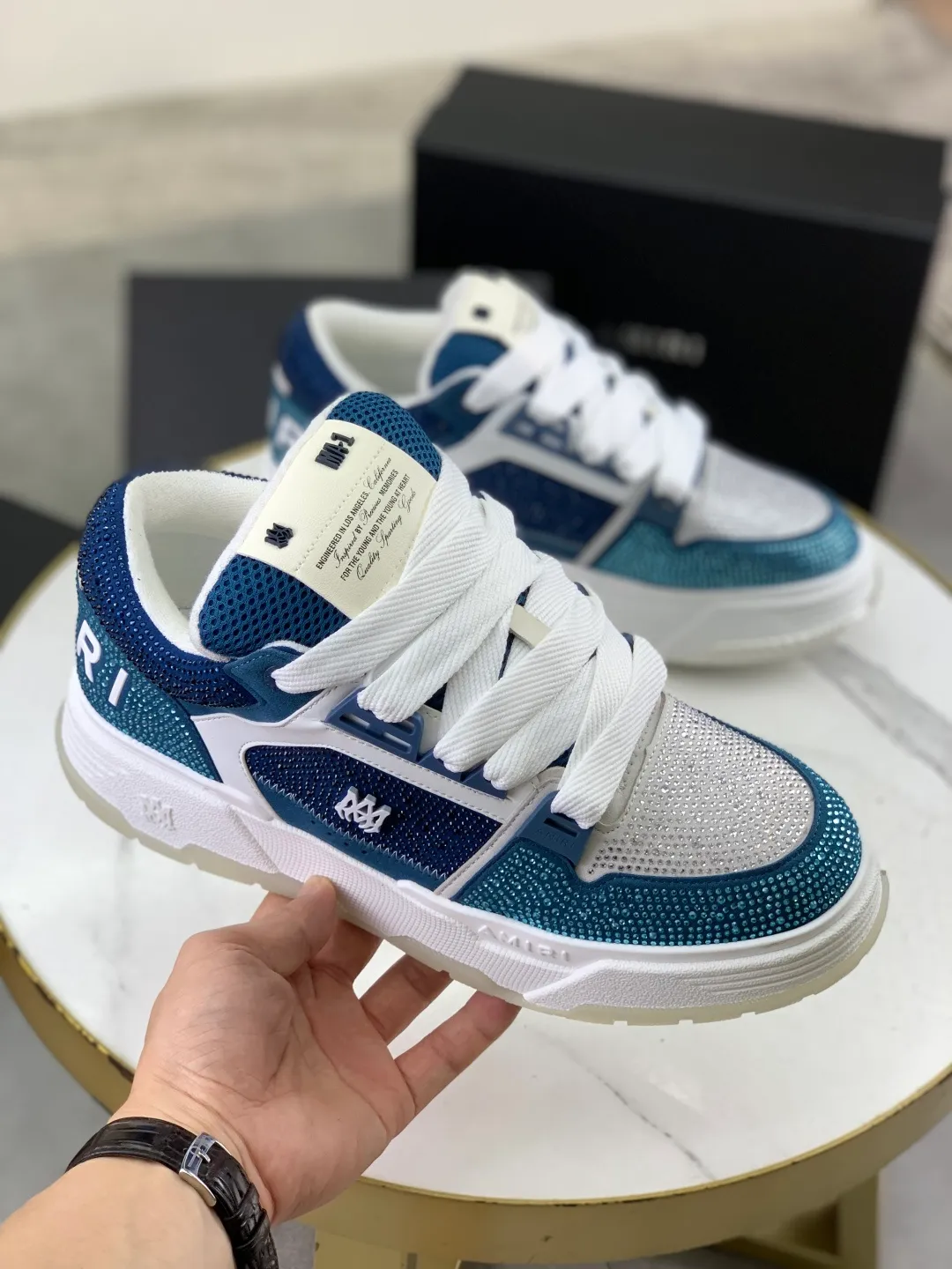 Men's men's shoes 💰P760 New [Amiri] hot diamond series Amiri - high-end quality original order casual shoes for couples 🧑‍🤝‍🧑 - Upper: 🔝Nappa calfskin, suede cowhide, canvas body hot work - Lining: brand mesh canvas cloth - Outsole: ultra-light tpu·rubber; multi-color molded outsole -Ultra-high quality control and exquisite workmanship: highlighted (high-end, extravagance, and class) -Size: Female 35-40 (41 customized) Male 38-45 (46 customized)